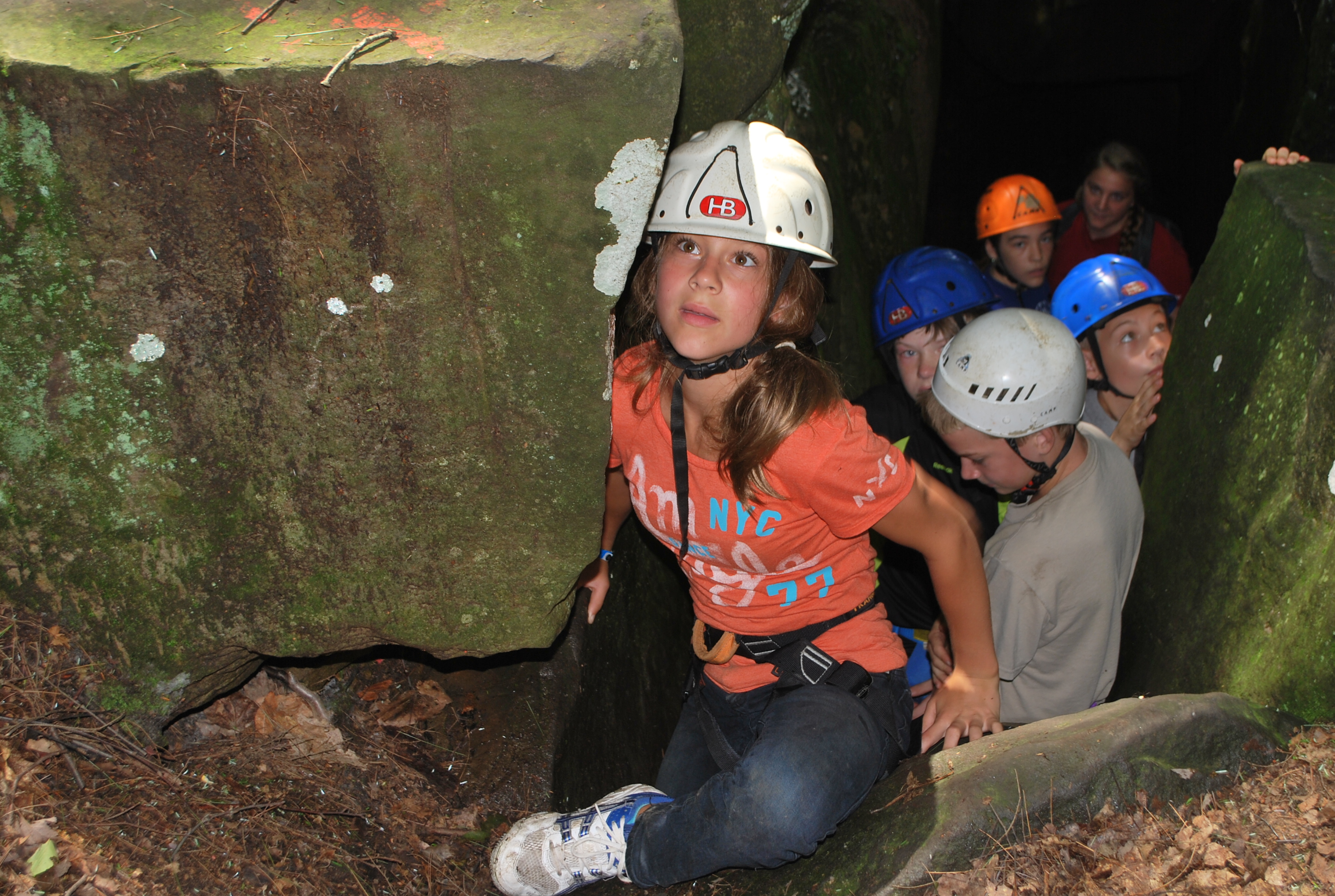 Campers enjoying a hay ride!