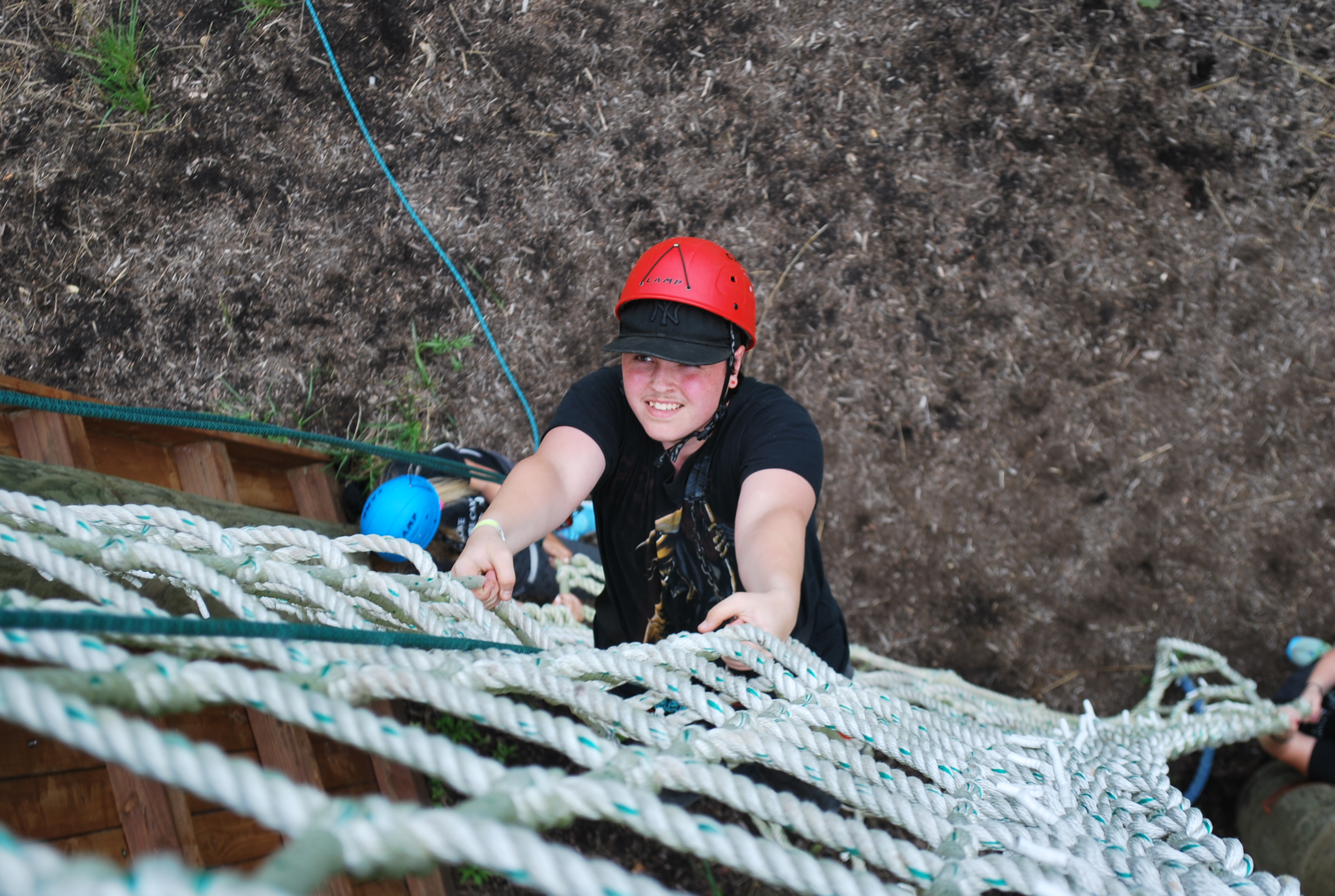 Campers enjoying a hay ride!