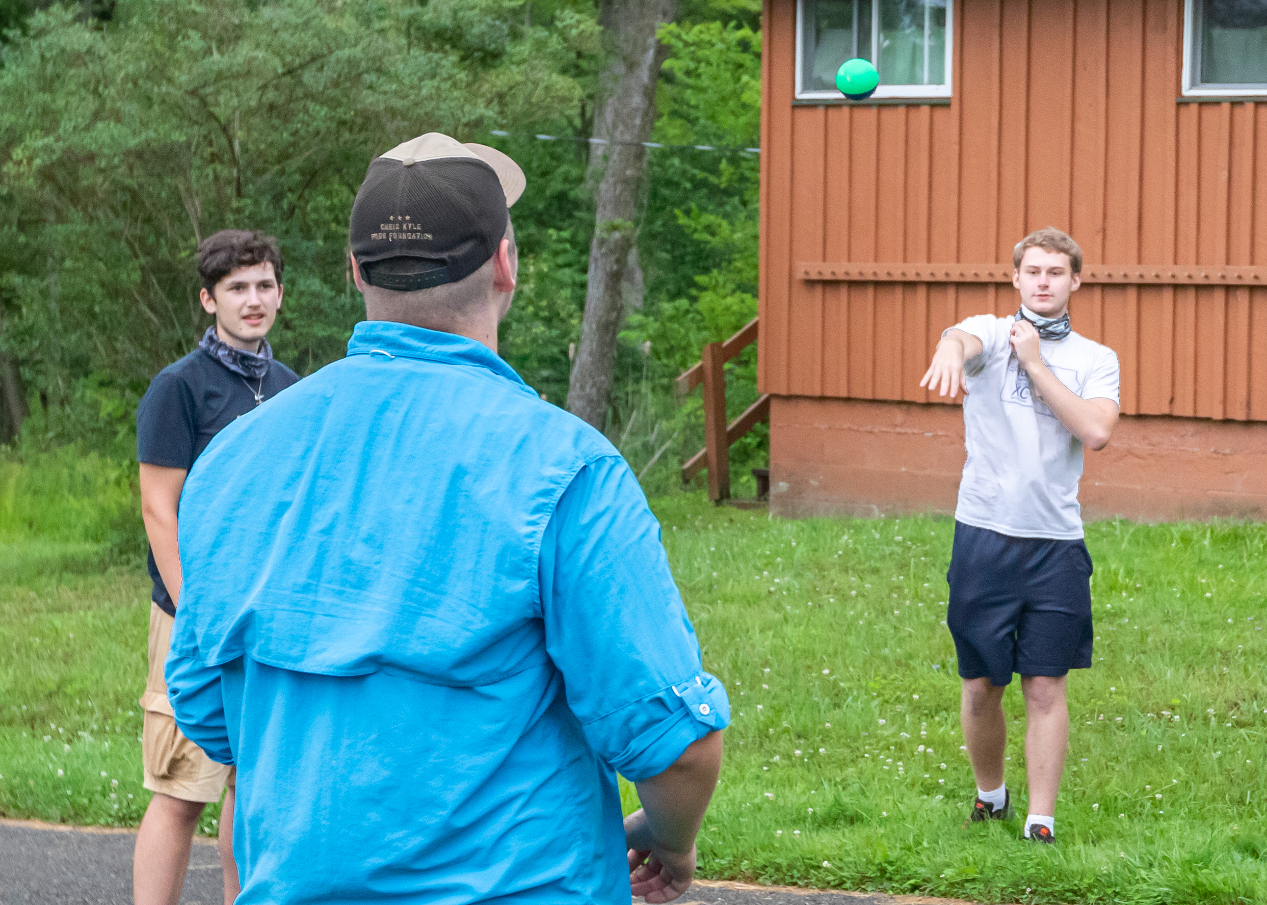Campers enjoying a hay ride!