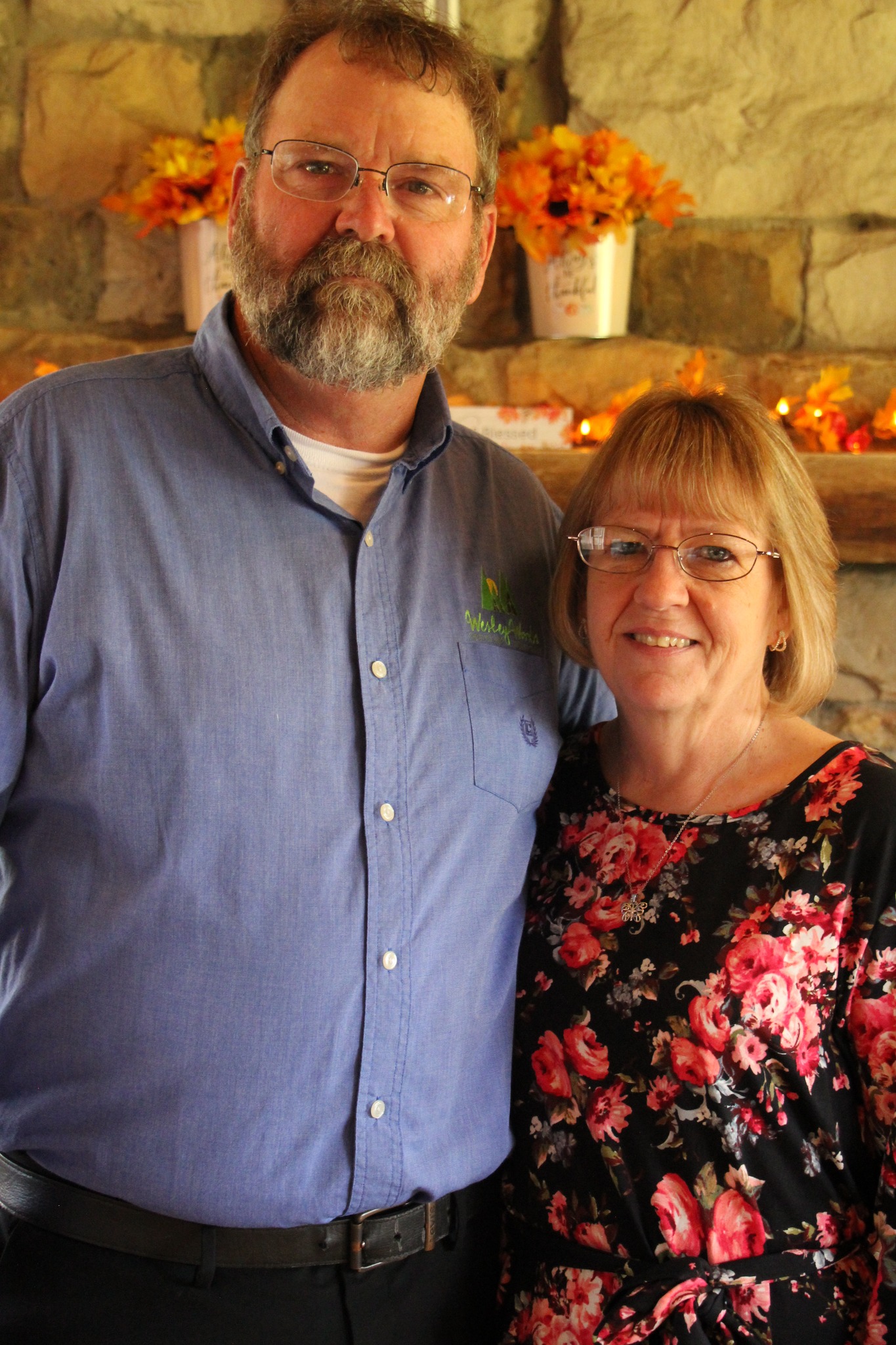 Scott Lewis and his wife.